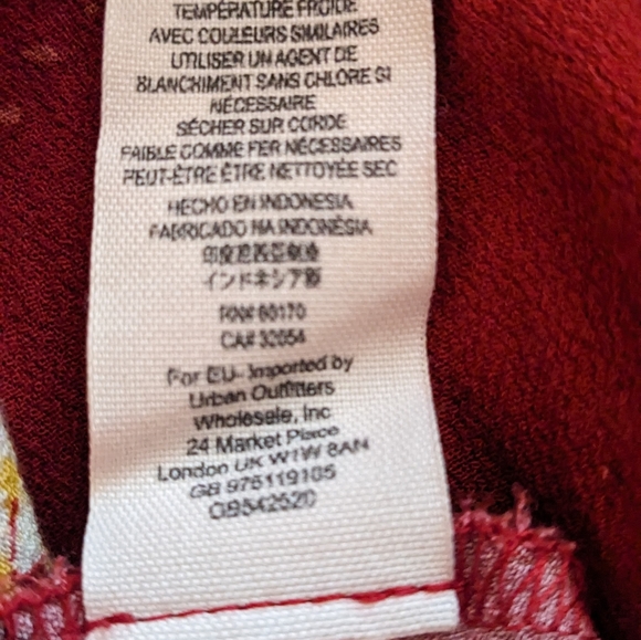 Free People Lovely Day Red Floral Dress S - Picture 5 of 5